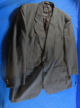 2 BUTTON DESIGNER CHRISTIAN DIOR PARIS NEW YORK GRAY SUIT JACKET 42L - $38.69