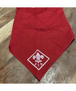 BSA Boy Scouts Of America Neckerchief Red &amp; White Vintage - $13.05 CAD