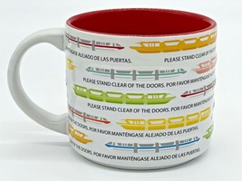 Disney Parks Monorail Please Stand Clear Of The Doors Ceramic Coffee Cup Mug NWT - £46.60 GBP