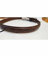 Boy&#39;s Oil Tanned Cowhide Leather Belt Size 30 Weave Pattern New W/O Tags - $238.69 MXN