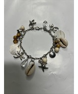 Beach, Ocean, Hawaii Pacific Islands Bracelet W/ Shells Beads &amp; Charms - €11,09 EUR