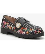 Betsey Johnson BRAYLON Floral Velvet Pearls Rhinestones Patent Leather S... - $92.99 CAD