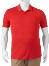 Mens Polo Big Tall Golf FILA Red Short Sleeve Tru Dry Classic Shirt $48-sz 3XLT - £15.64 GBP