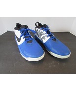 Nike Team Hustle D9 Basketball Sneakers Blue White AQ4224-405 6/22 Youth... - $41.63 CAD