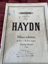 Haydn Choir Score, Missa Solemnis In B Flat Major. - £11.01 GBP