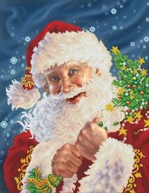 DIY Diamond Dotz Christmas Night Santa Claus Facet Bead Wall Hanging Picture Kit - £43.11 GBP