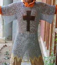 Aluminum Chainmail Shirt Butted Aluminum Chain Mail Habergeon  Christmas Gift - £85.09 GBP