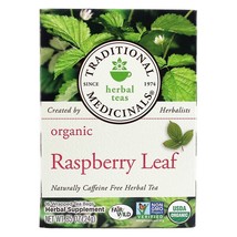 Traditional Medicinals Organic Raspberry Leaf Herbal Tea, 16 Tea Bags - £7.25 GBP