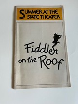 Fiddler On Roof Bernardi, Karnilova - Aug. 1981 Summer At The State Thea... - $5.75