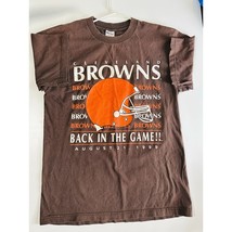 Murina Pre-Shrunk Cleveland Browns Pullover T-Shirt Men&#39;s Sz Large Short... - $19.16