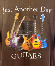 Just Another Day GUITARS Electric Guitars Amp Guitarist SS Brown T Shirt... - $184.13 MXN