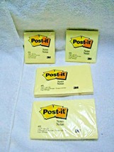 4 POST-IT Notes Pads 2 #654 &amp; 2 #655 Each 100 Sheets,Home,School,Office,Diner!!! - £10.12 GBP