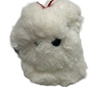 Vintage Maltease 6 Inch Fluff ball Plush Stuffed Animal White and Black - £19.14 GBP