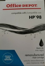 Office Depot Brand ~ HP 98 ~ BLACK Ink Cartridge ~ 659-635 ~ NIB - $11.30