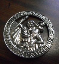 Catholic Religious Holy Medal Saint Christopher Travel Safe 1 1/2&quot; Pocke... - £15.92 GBP