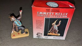 Emmett Kelly Jr  The Balancing Act Feather Flambro Figurine Clown - £30.62 GBP