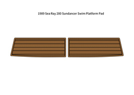 1989 Sea Ray 280 Sundancer Swim Platform Pad Boat EVA Foam Teak Deck Floor Mat - £226.00 GBP