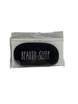 RAE DUNN Black Sleep Mask “Beauty Sleep” 100% Cotton  New - £7.74 GBP