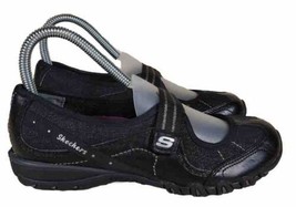 Femmes SKECHERS Speedsters Mary Jane Chaussures Noir - Taille US 5 - $24.74