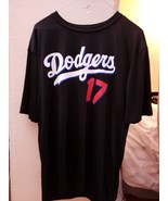 MLB Men&#39;s Los Angeles Dodgers New Balance Black T Shirt Medium  - $25.00