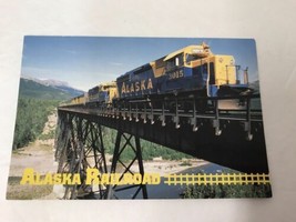Postcard Trains Railroad Alaska Railroad Denali National Park - $4.94