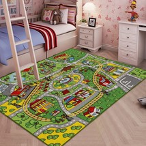 Jackson Kid Rug Carpet Playmat For Toy Cars And Train,Huge Large 52"X 74" Play A - £79.12 GBP