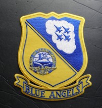 BLUE ANGELS NAVAL AIR TRAINING COMMAND NAVY USN EMBROIDERED PATCH 4.75 x... - £5.47 GBP