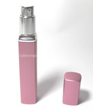 12 ML 4.5 Inch Perfume Spray Fragrance Bottle Violet/Pink Aluminum Shell - £7.03 GBP