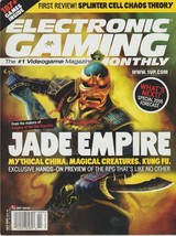 Electronic Gaming Monthly Magazine Jade Empire Splinter Cell Chaos Theory 2005 - £15.95 GBP