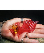 GOLDEN FISH QUEEN RUSSIAN GRANT WISHES SPIRIT Art Glass izida haunted no... - £336.60 GBP