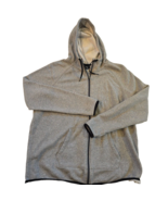 Nike Men&#39;s Gray black trim full zip XL Hoodie Pullover casual comfort ou... - $26.58 CAD