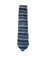 TESORO ROSSO Uomo Moda - Men&#39;s silver blue Silk Neck Tie - Geometric Pat... - $13.86