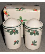 Mikasa Heritage CHRISTMAS STORY PATTERN  SALT and PEPPER Set - $29.69