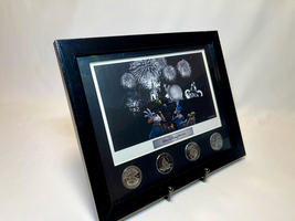 Walt Disney World Framed Coin Set - Commemorative Park Icons - £58.66 GBP