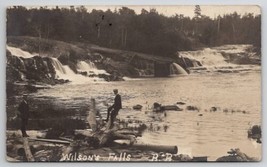 Canada RPPC Two Dapper Men At Wilsons Falls Bracebridge c1908 Photo Post... - $29.95