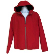 Timberland Women&#39;s Red Dry Waterproof Lightweight Hooded Jacket, A1KTR-J82 - £43.05 GBP