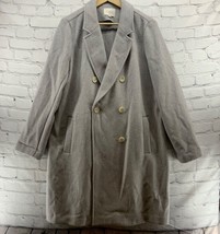 Ann Taylor Loft Wool Blend Winter Coat Womens sz L Gray Long - £38.11 GBP