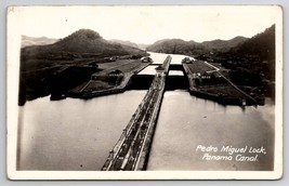 RPPC Panama Canal Pedro Miguel Lock Postcard F28 - $12.95