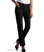 Womens Jeans Lee Relaxed Straight Leg Black Midrise Stretch Casual Tall-... - $35.64