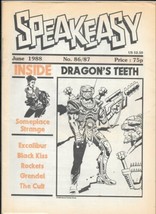 Speakeasy Comic Magazine #86/87 British Pro Fanzine 1988 NEW UNREAD VERY FINE - £3.92 GBP