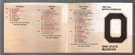 Ohio State Buckeyes-Football Fall Sports Schedule-NCAA 1985-9 x 3 1/2-VF - £32.00 GBP
