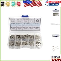 Versatile 220PCS UNC Stainless Steel Machine Screw &amp; Nut Kit - Easy Inst... - $385.67 MXN
