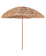 8 Feet Patio Thatched Tiki Umbrella Hawaiian Hula Beach Umbrella - Color... - $194.15 CAD