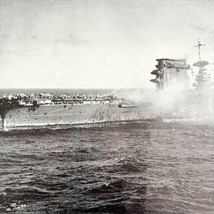 Abandon Ship USS Lexington Coral Sea 1945 WW2 Photo Print Military DWHH9 - £31.44 GBP
