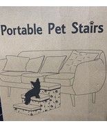 Portable Pet Stairs 3 Steps Indoor Ramp Dog Cat Ladder - $20.30 CAD
