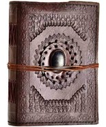 5&quot; x 7&quot; God&#39;s Eye Leather Blank Book w/ Cord Book of Shadows Journal New - £27.69 GBP