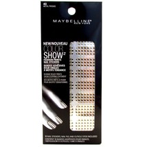 Maybelline Limited Edition Color Show Fashion Prints Nail Stickers - 40 Metal Pr - £9.56 GBP