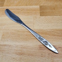 Oneida MY ROSE Flat Handle Butter Spreader Community Stainless Flatware 6 3/8&quot; - £3.74 GBP