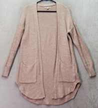 American Eagle Outfitters Cardigan Women&#39;s XS Tan Cotton Long Sleeve Open Front - £18.11 GBP