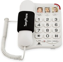 Seniors&#39; Big Button Phone With Corded Landline Telephone, One-Touch, Sli... - $51.99